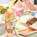 Plastic Reusable Flexible Round Ice Cube Trays Pack of 1