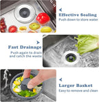 3-in-1 Sink Drain Strainer